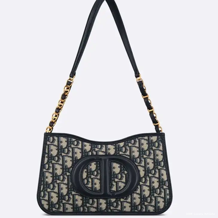 Cheap Bag Hobo Motif Oblique CD Signature Mini Blue Dior Canvas 0419 Luxury